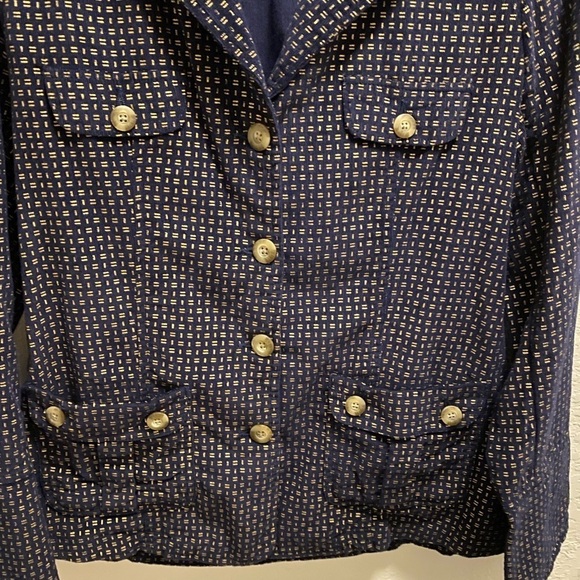 Sundance Lightweight Corduroy Blue And Gold Blazer - Picture 3 of 12